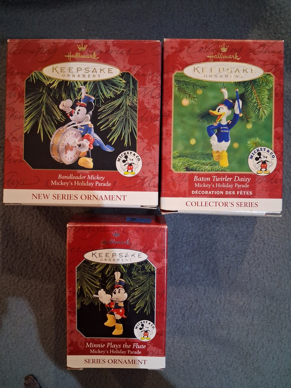 Hallmark Keepsake Ornaments Mickey Holiday Parade Boxes (Set of 3)